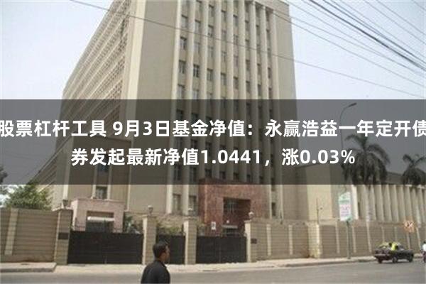 股票杠杆工具 9月3日基金净值：永赢浩益一年定开债券发起最新净值1.0441，涨0.03%