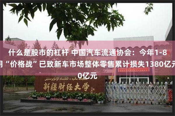 什么是股市的杠杆 中国汽车流通协会：今年1-8月“价格战”已致新车市场整体零售累计损失1380亿元