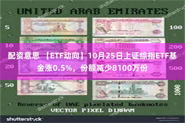 配资意思 【ETF动向】10月25日上证综指ETF基金涨0.5%，份额减少8100万份