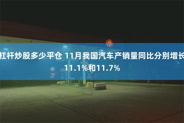 杠杆炒股多少平仓 11月我国汽车产销量同比分别增长11.1%和11.7%