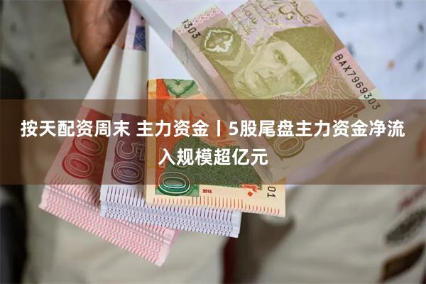 按天配资周末 主力资金丨5股尾盘主力资金净流入规模超亿元