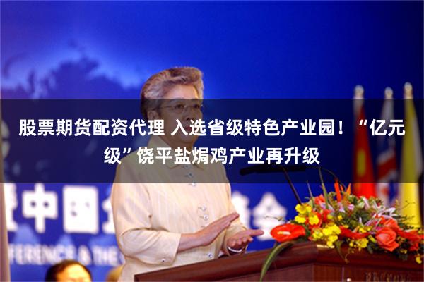 股票期货配资代理 入选省级特色产业园！“亿元级”饶平盐焗鸡产业再升级